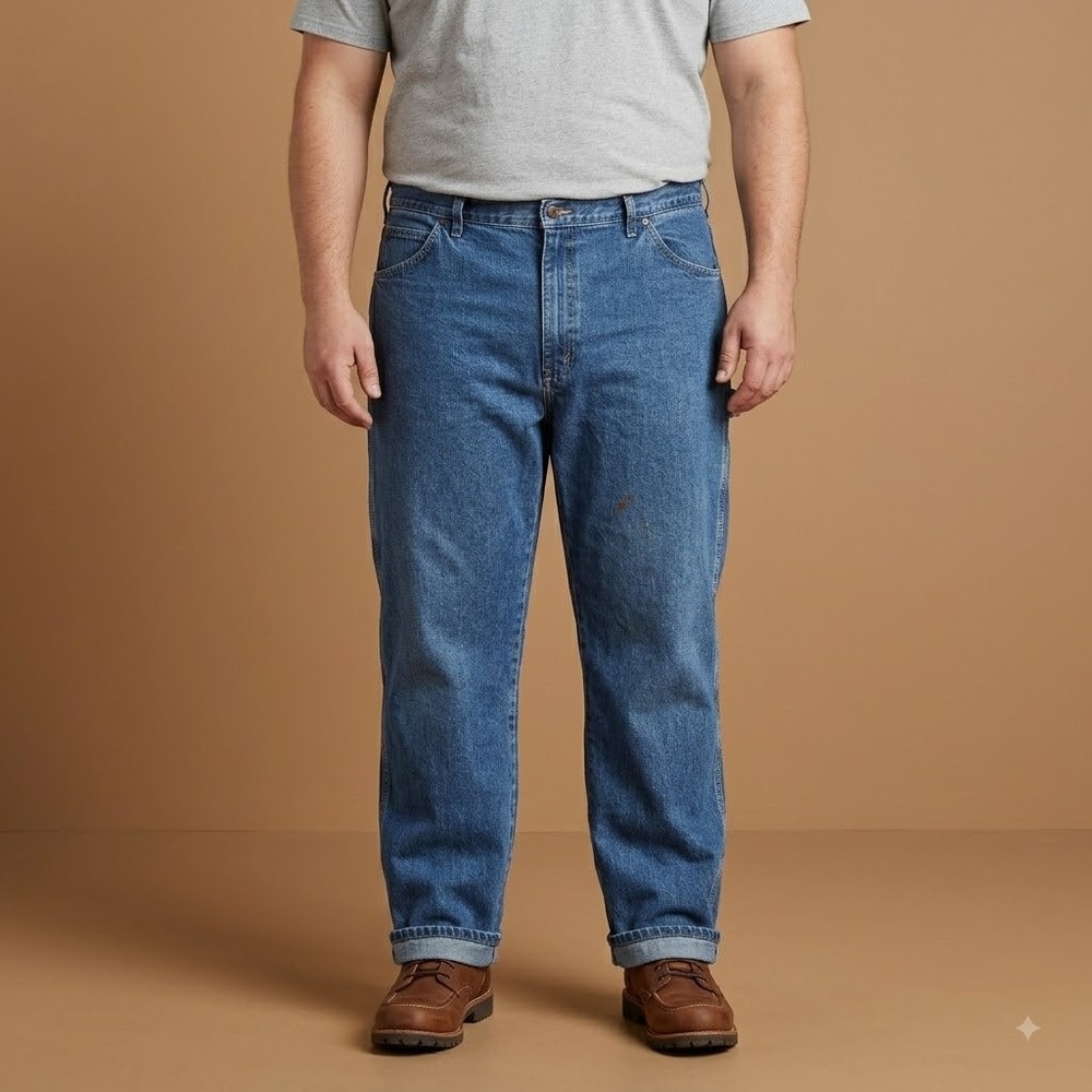 Dickies Carpenter Jeans Men's 44x30 Blue Denim Workwear Utility
